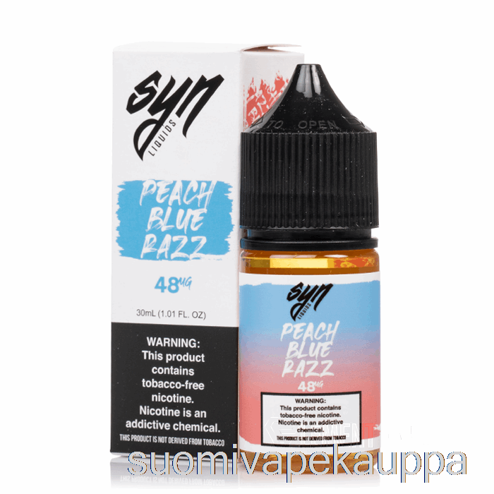 Vape Box Persikka Sininen Razz - Syn Suolat - 30ml 48mg